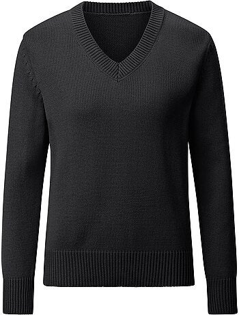 Pull à Encolure En V 50% Coton - Taille Standard - Witt