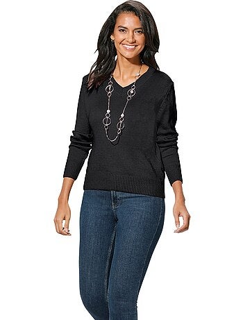 Pull à Encolure En V 50% Coton - Taille Standard - Witt