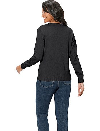 Pull à Encolure En V 50% Coton - Taille Standard - Witt