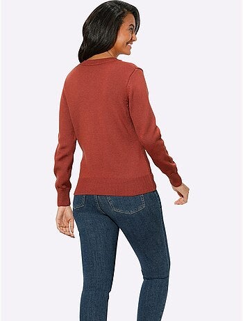 Pull à Encolure En V 50% Coton - Taille Standard - Witt