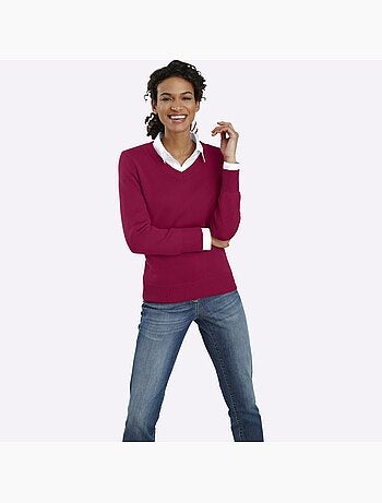 Pull à Encolure En V 50% Coton - Taille Standard - Witt