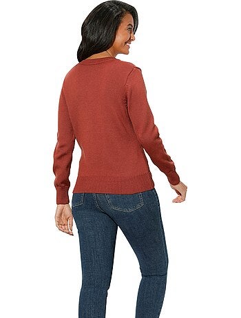 Pull à Encolure En V 50% Coton - Taille Standard - Witt