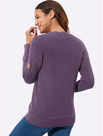Pull à encolure en v 50% coton - taille standard - witt