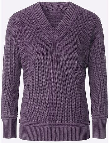 Pull à encolure en v 50% coton - taille standard - witt