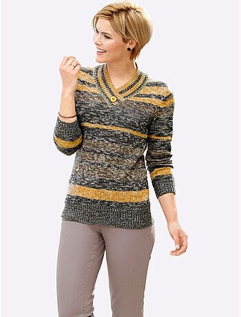 Pull à encolure en v encolure en v chevauchante - taille standard - witt