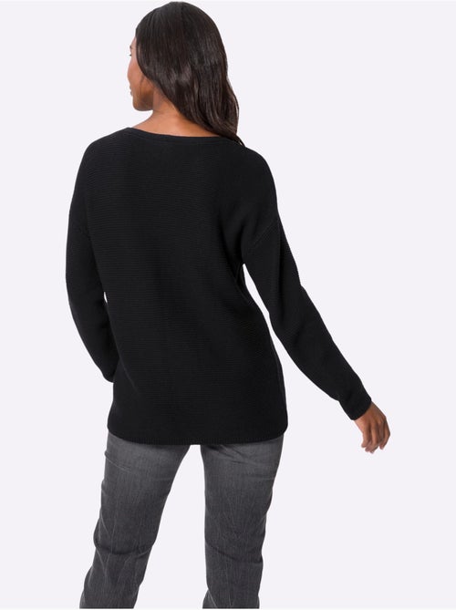 Pull à Encolure En V Encolure V Tendance - Taille Standard - Helline - Kiabi