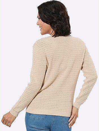 Pull à Encolure En V Pur Coton - Taille Standard - Witt