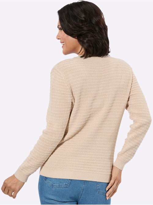 Pull à Encolure En V Pur Coton - Taille Standard - Witt - Kiabi Pull à Encolure En V Pur Coton - Taille Standard - Witt - Kiabi