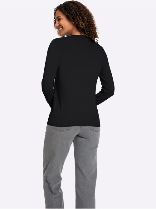 Pull à encolure en v pur coton - taille standard - witt - Kiabi Pull à encolure en v pur coton - taille standard - witt - Kiabi
