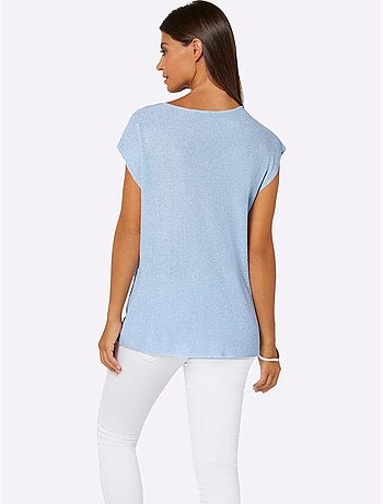 Pull à Encolure En V Viscose - Taille Standard - Helline
