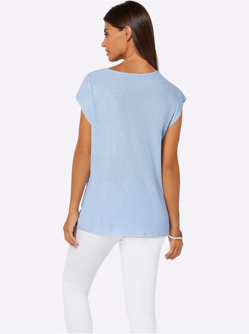 Pull à Encolure En V Viscose - Taille Standard - helline - Kiabi