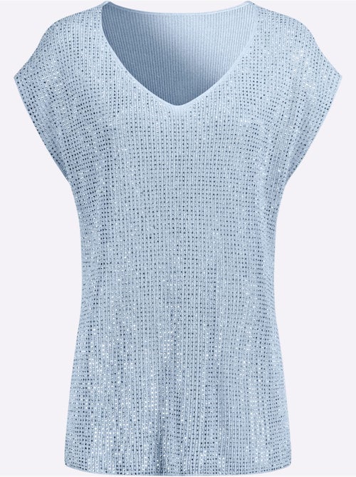 Pull à Encolure En V Viscose - Taille Standard - helline - Kiabi