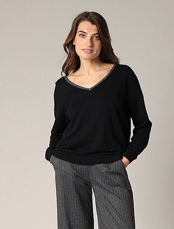Pull à encolure fantaisie 'Deeluxe'