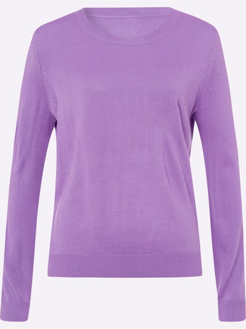 Pull à encolure ronde avec manches longues en matière douce - Taille standard - Moda Vilona - Kiabi Pull à encolure ronde avec manches longues en matière douce - Taille standard - Moda Vilona - Kiabi