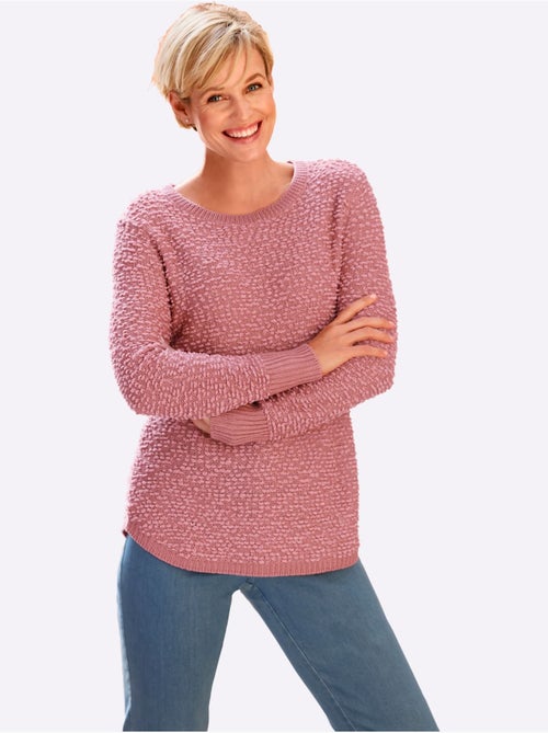 Pull à encolure ronde avec manches longues en tricot doux - taille standard - moda vilona - Kiabi Pull à encolure ronde avec manches longues en tricot doux - taille standard - moda vilona - Kiabi