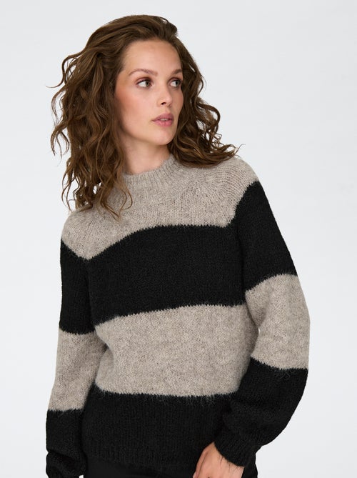 Pull à large rayures 'JDY' - Kiabi