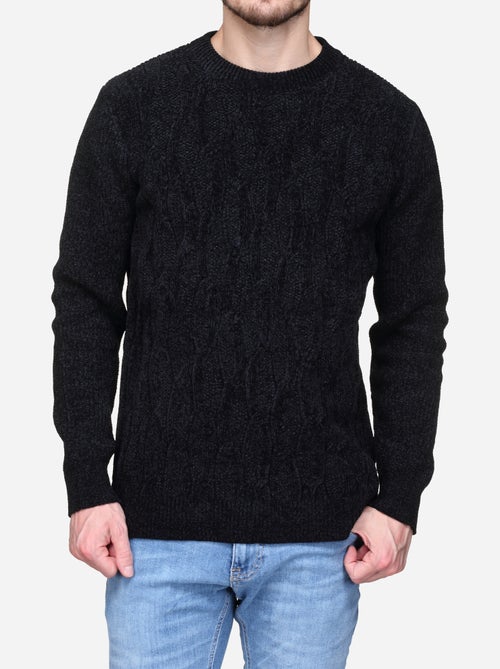 Pull à maille torsadée - Kiabi Pull à maille torsadée - Kiabi