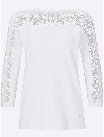 Pull à Manches 3/4 30% Lyocell - Taille Standard - helline