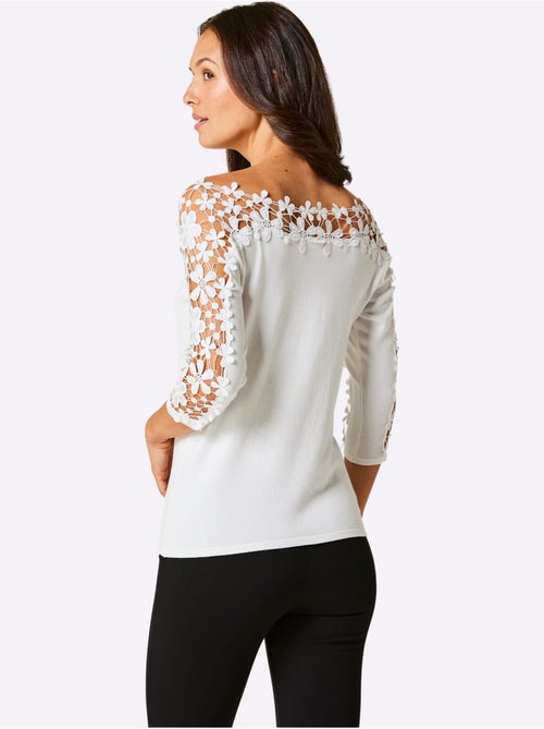 Pull à Manches 3/4 30% Lyocell - Taille Standard - helline - Kiabi