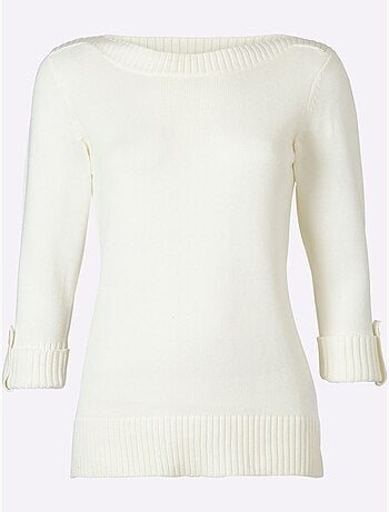Pull à Manches 3/4 50% Coton - Taille Standard - Witt