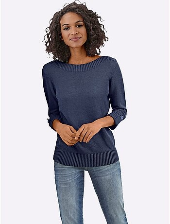 Pull à Manches 3/4 50% Coton - Taille Standard - Witt