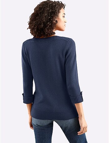 Pull à Manches 3/4 50% Coton - Taille Standard - Witt