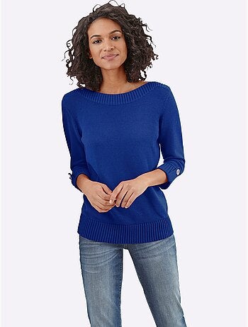 Pull à Manches 3/4 50% Coton - Taille Standard - Witt