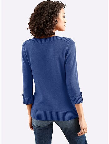 Pull à Manches 3/4 50% Coton - Taille Standard - Witt