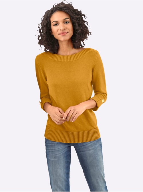 Pull à Manches 3/4 50% Coton - Taille Standard - Witt - Kiabi