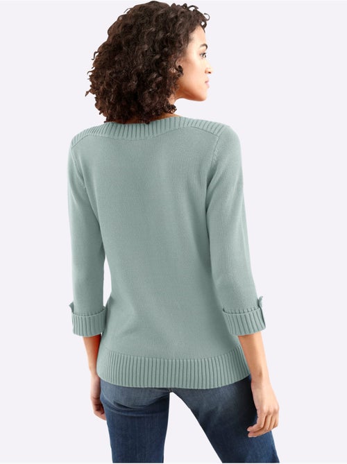 Pull à Manches 3/4 50% Coton - Taille Standard - Witt - Kiabi