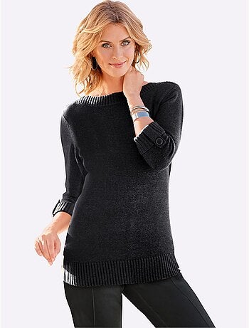 Pull à Manches 3/4 50% Coton - Taille Standard - Witt