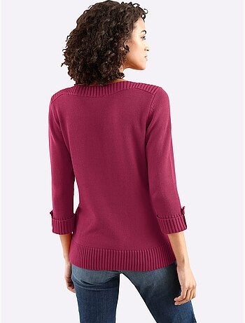 Pull à Manches 3/4 50% Coton - Taille Standard - Witt