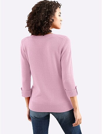 Pull à Manches 3/4 50% Coton - Taille Standard - Witt