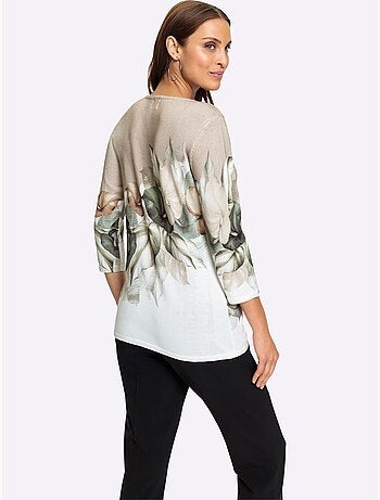 Pull à Manches 3/4 60% Viscose - Taille Standard - Witt