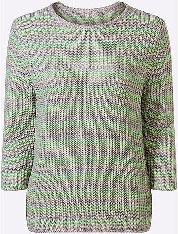 Pull à Manches 3/4 Aspect Grosses Mailles - Taille Standard - Moda Vilona