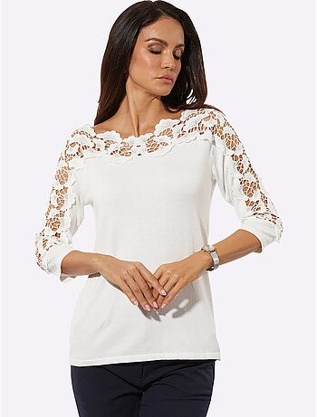 Pull à Manches 3/4 Manches 3/4 Mode - Taille Standard - Helline