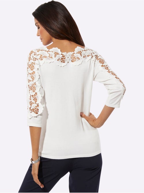 Pull à Manches 3/4 Manches 3/4 Mode - Taille Standard - Helline - Kiabi