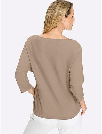 Pull à manches 3/4 manches chauve-souris 3/4 - taille standard - helline