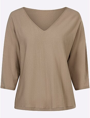 Pull à manches 3/4 manches chauve-souris 3/4 - taille standard - helline