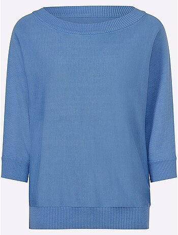 Pull à Manches 3/4 Manches Chauve-souris 3/4 - Taille Standard - helline