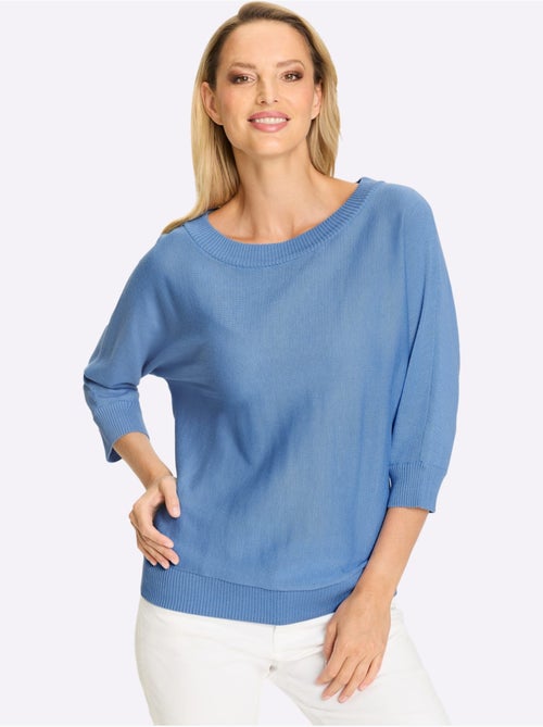 Pull à Manches 3/4 Manches Chauve-souris 3/4 - Taille Standard - helline - Kiabi