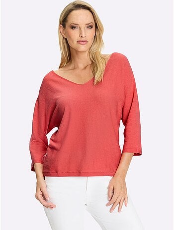 Pull à manches 3/4 manches chauve-souris 3/4 - taille standard - helline