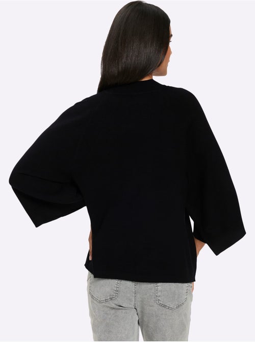 Pull à Manches 3/4 Nervures Flatteuses - Taille Standard - Helline - Kiabi