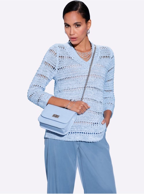 Pull à Manches 3/4 Pull Tendance En Mélange De Cotons Doux - Taille Standard - helline - Kiabi