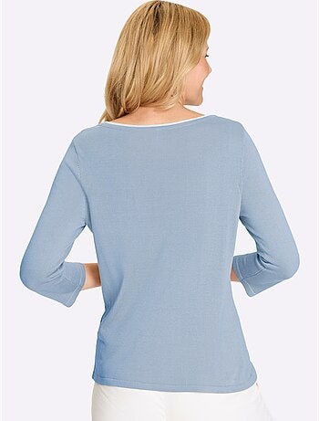 Pull à Manches 3/4 Pure Viscose - Taille Standard - Moda Vilona