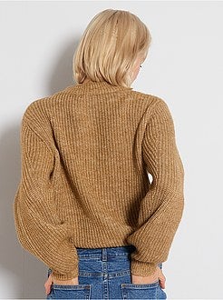 Pull à manches ballons - Kiabi