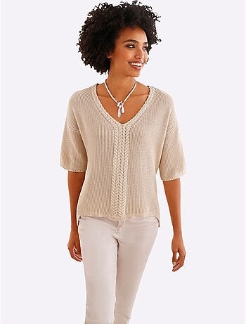 Pull à manches courtes - taille standard - helline
