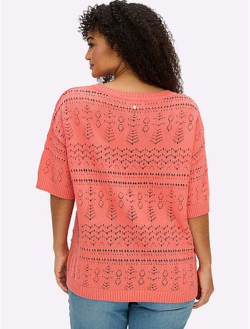 Pull à Manches Courtes - Taille Standard - Sheego