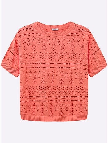 Pull à Manches Courtes - Taille Standard - Sheego