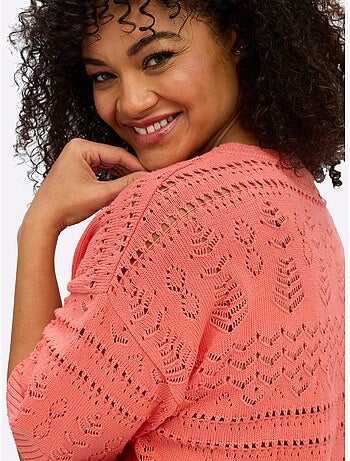 Pull à Manches Courtes - Taille Standard - Sheego